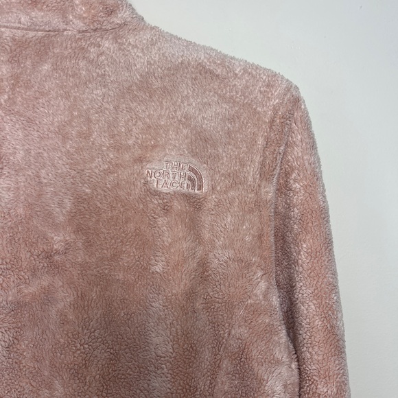 The North Face Fleece Jacket Womens size M Pink Full Zip Sherpa Pockets - Picture 4 of 8
